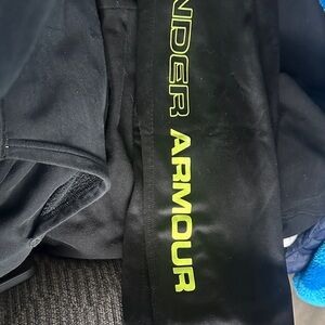 Under Armour Black Jacket with Neon Green Logo